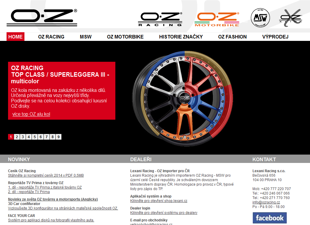 OZ Racing web